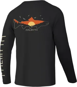 Palmyth Fishing Shirts for Men Long Sleeve UPF 50  T Shirt Sun Protection Tee
