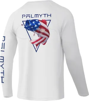 Palmyth Fishing Shirts for Men Long Sleeve UPF 50  T Shirt Sun Protection Tee