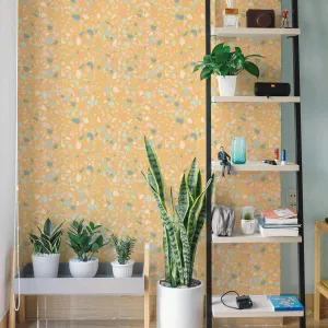 Pellicola Adesiva Colorful Terrazzo Giallo