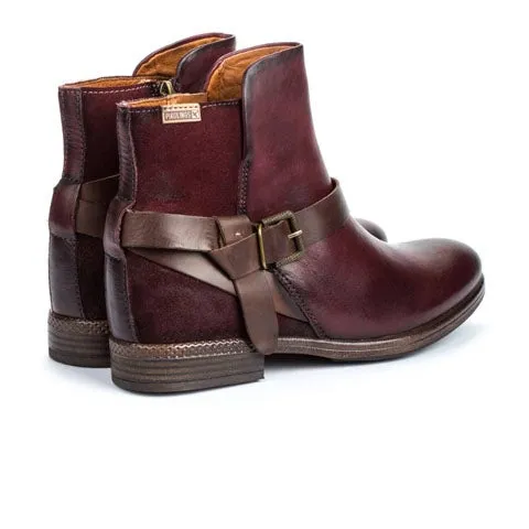 Pikolinos Ordino W8M-8919 Ankle Boot (Women) - Garnet Leather