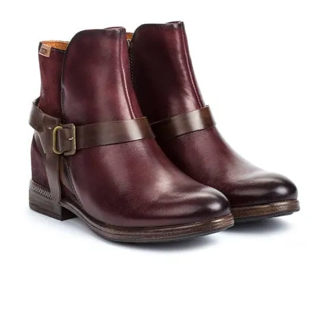 Pikolinos Ordino W8M-8919 Ankle Boot (Women) - Garnet Leather