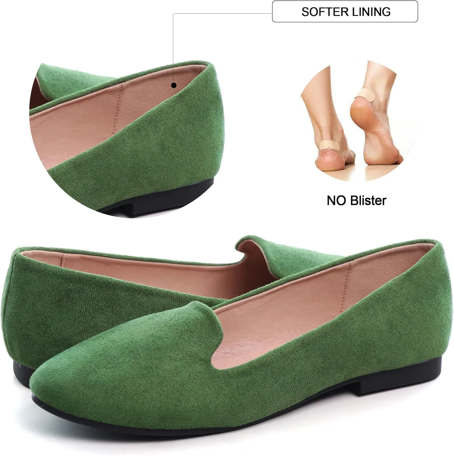 SAILING LU Women Round Toe Flats Comfortable Fashion Ballet Flat Shoes for Women Dressy Slip-ons Loafers