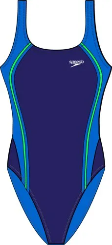 SPEEDO Solid Ribbed Quantum Splice One Piece