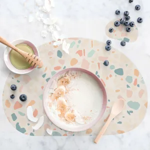 Tovagliette Sottopiatto Colorful Terrazzo - Cream