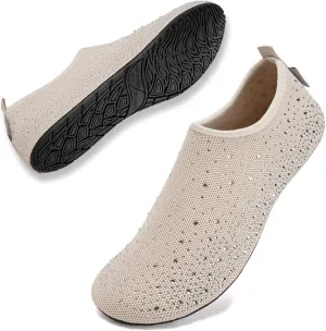 WateLves Womens Barefoot Water Shoes Travel House Slippers for Indoor and Outdoor Aqua Socks for Beach Swim Surf Yoga Dancing Camping Must Haves