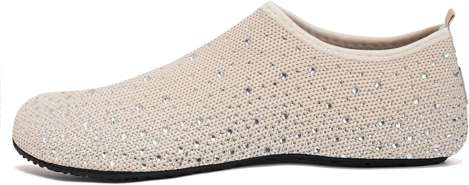 WateLves Womens Barefoot Water Shoes Travel House Slippers for Indoor and Outdoor Aqua Socks for Beach Swim Surf Yoga Dancing Camping Must Haves